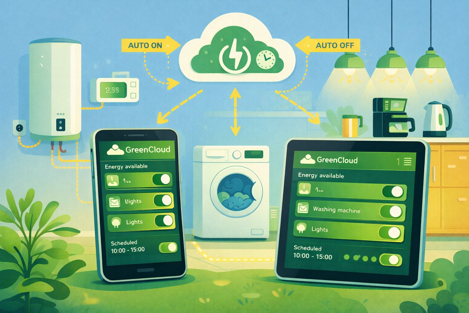 Inteligentní spínání spotřebičů - GreenCloud